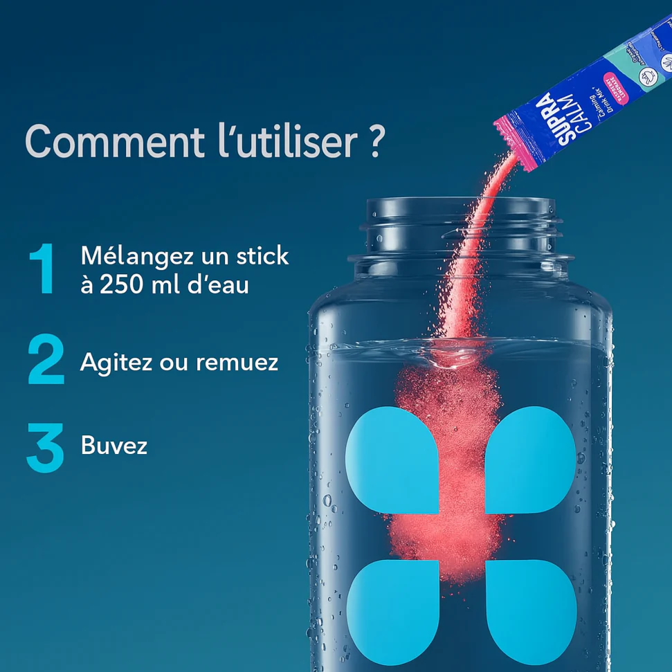 SUPRACALM™ – Dites a dieux au stress , au ventre et visage gonflés