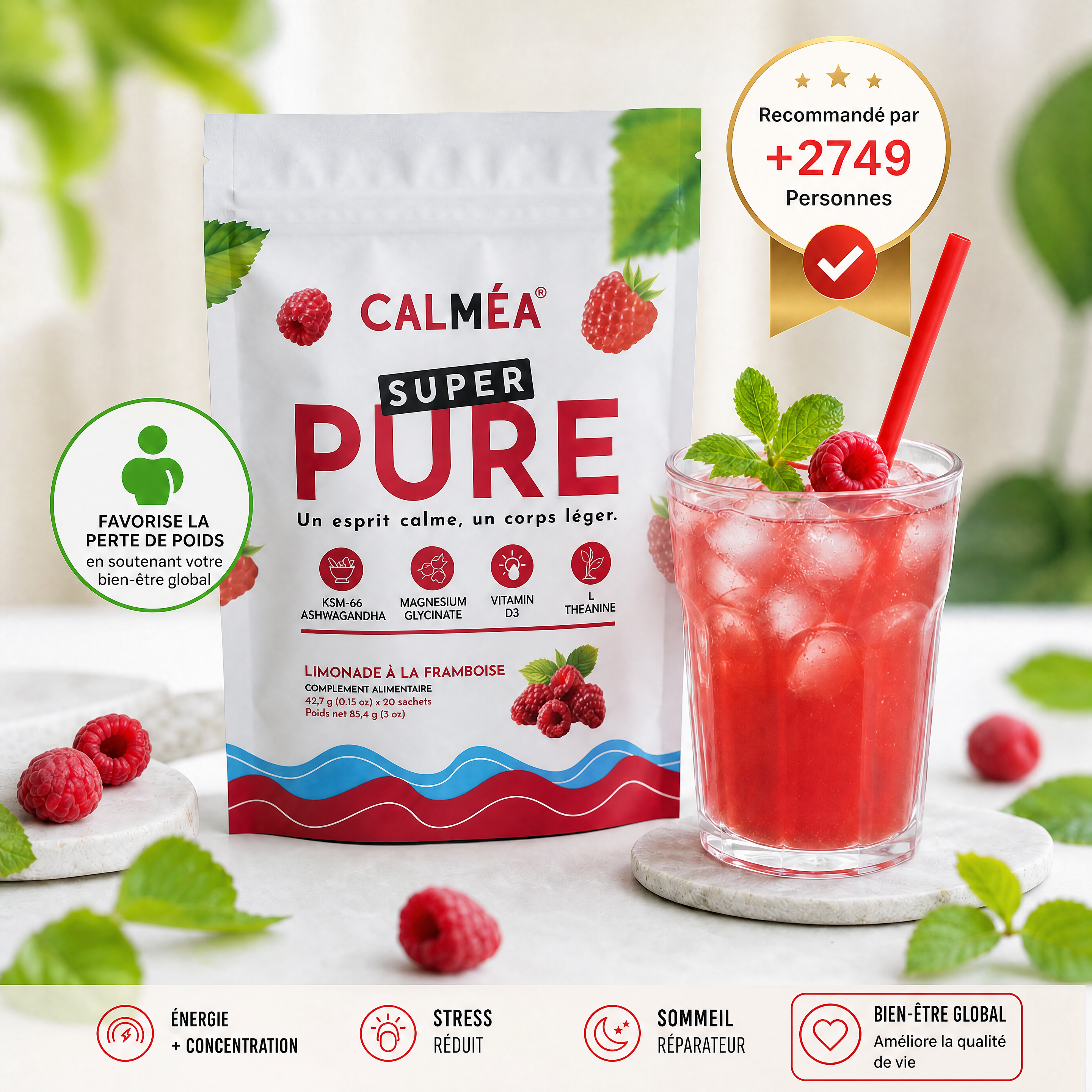 SuperPure - Dites a dieux au stress, ventre et  au visage gonflés