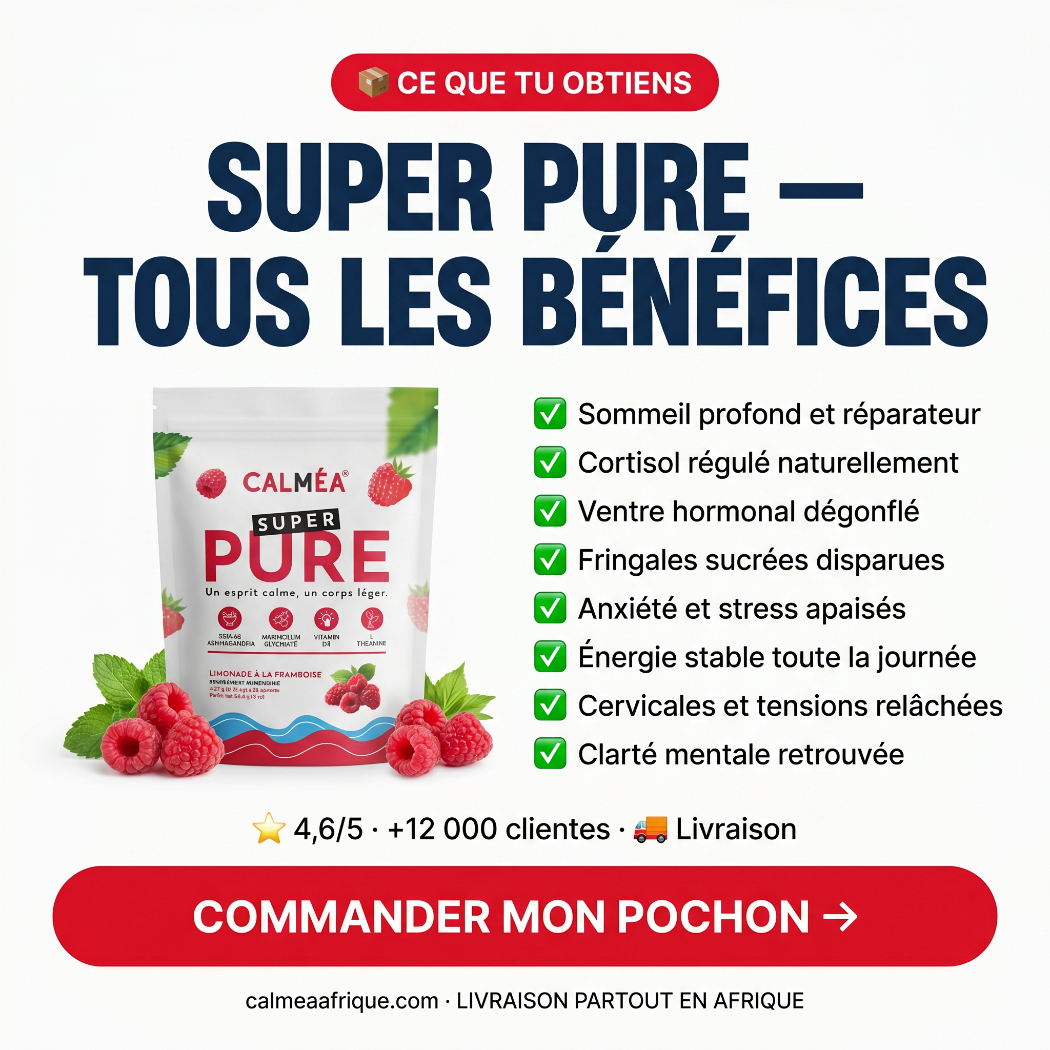 SuperPure - Dites a dieux au stress, ventre et  au visage gonflés